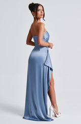 Abito Maxi Dusty Blue