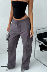 Pantaloni Cargo Tinashe in Charcoal per Stile Unico