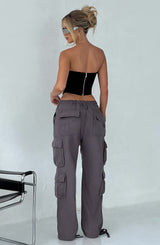 Pantaloni Cargo Tinashe in Charcoal per Stile Unico
