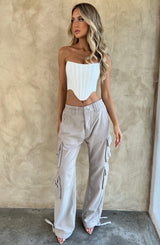 Pantaloni Cargo Tinashe Grigio