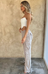 Pantaloni Cargo Tinashe Grigio