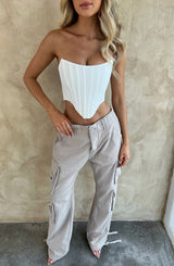 Pantaloni Cargo Tinashe Grigio