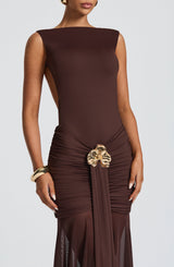 Tori Bodysuit Plum Brown