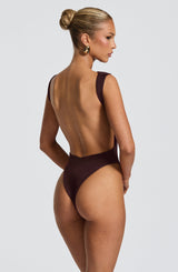Tori Bodysuit Plum Brown