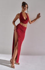 Gonna Maxi Rossa Val