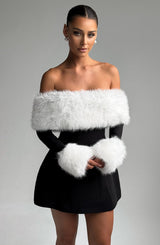 Vestito Villanelle Mini Nero/Bianco