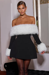 Vestito Villanelle Mini Nero/Bianco