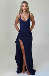 Abito Maxi Violetta - Blu Navajo