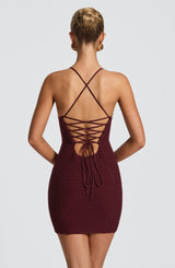 Abito Mini Xanthe Cherry Lacquer