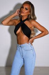 Top Xavia Nero Donna