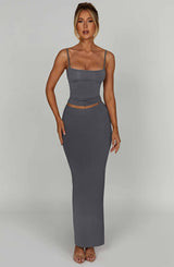 Gonna Maxi Yasmin Charcoal