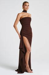 Abito Maxi Zafira Plum Brown