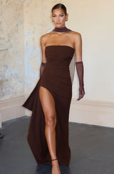 Abito Maxi Zafira Plum Brown