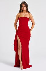 Abito Maxi Rosso Donna