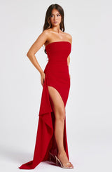 Abito Maxi Rosso Donna