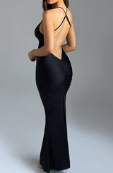 Abito Maxi Zelda Nero Da Sera