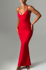 Abito Maxi Rosso Zelda