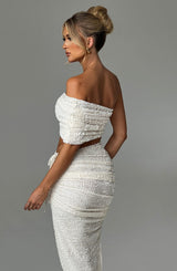 Top da donna Zina di colore avorio