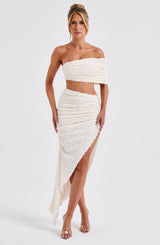 Top da donna Zina di colore avorio